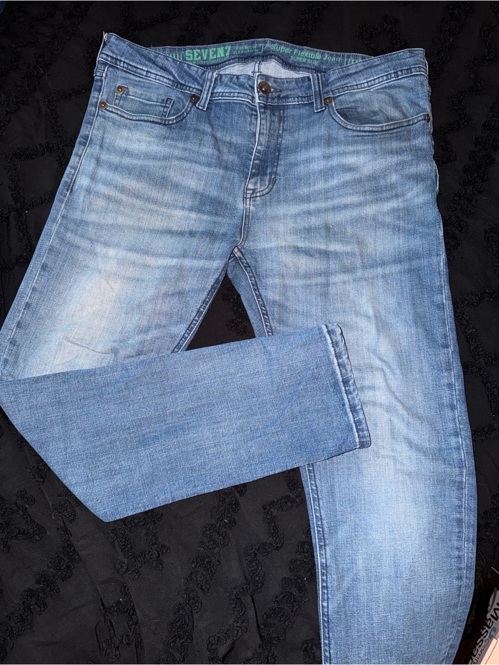 Seven7 Men’s Super Flexible Super Slim Jeans Size 36x30